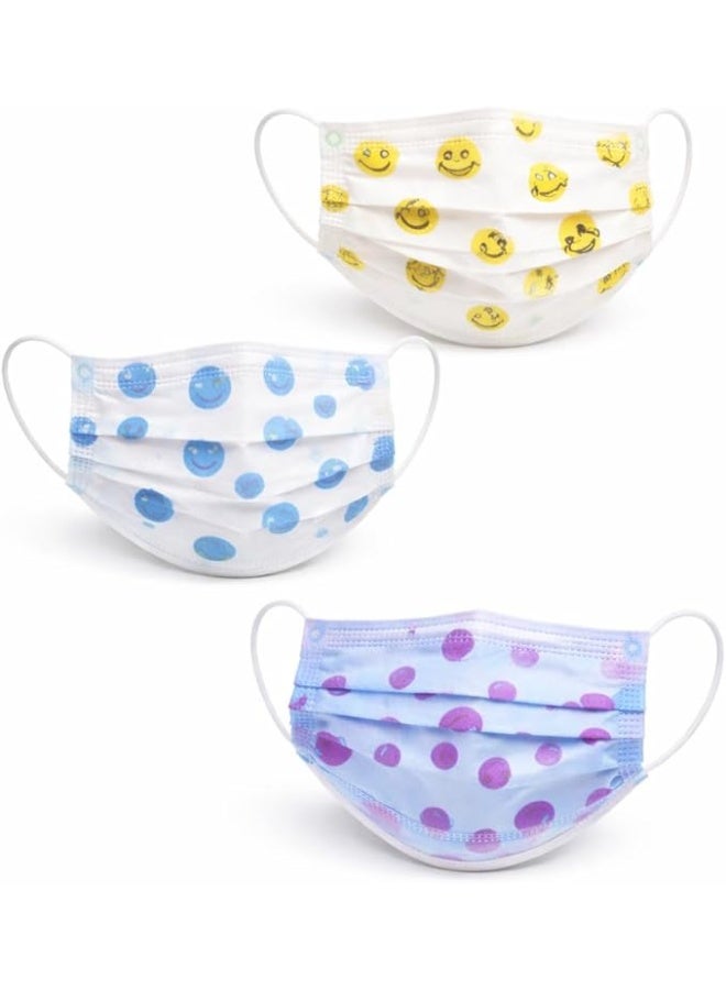 علبة كمامات أطفال مكونة من 50 قطعة غير مغلفة، تصميم مناسب للاستخدام اليومي، خفيفة ومريحة للأطفال، مناسبة للمدرسة والخروج والاستخدام العام - Image 2